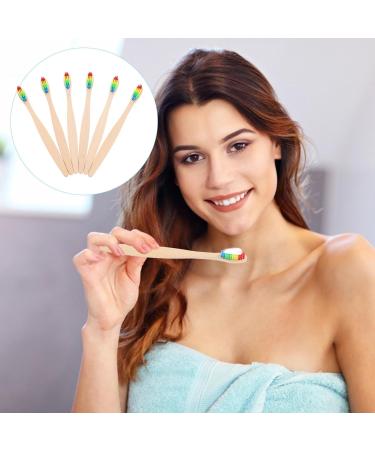 Beaupretty Bamboo Toothbrush Set - 6 Natural & Eco-Friendly Travel Toothbrushes for Adults & Kids - Perfect for Camping Hotels & Travel - Buy Online on GoSupps.com