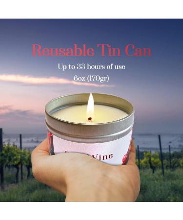 Chandelita Rotwein Merlot Candle | Natural Soy Wax | Relax & Meditate | Well-Being Fragrance - Buy Online on GoSupps.com
