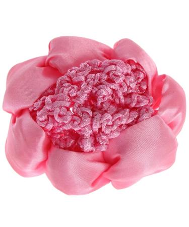 JUSTFOX - Bun net hair net hair hairstyle aid fabric in pink