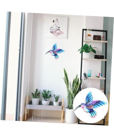 SUPVOX 2 Pcs Wrought Iron Bird Wall Hanging Metal Artwork 3d - Buy Online on GoSupps.com