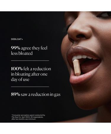 The Nue Co. (Debloat+ & Pre+ Probiotic Gut Health Supplement - Supports Digestive Balance Reduced Bloating & Microbiome Health - Vegan Clean & Gluten Free Daily Gut Health Regimen | 120 Capsules - Buy Online on GoSupps.com