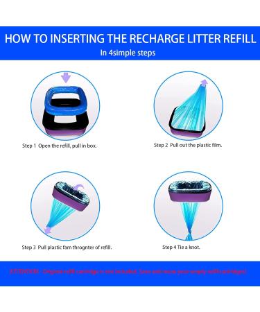 Cat Litter Refills Bag Compatible with Your Standard and Plus Genie Litter Disposal Refill Cartridge Generic Litter Refills Bag Original Refill Cartridge is Not Included (10 Pack) - Buy Online on GoSupps.com
