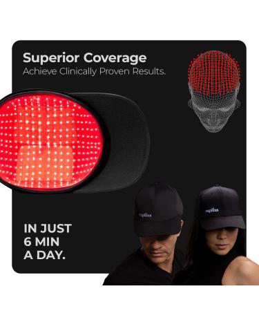 Capillus ONE S Hair Growth Laser Cap | 128 Medical Grade Laser Diodes | Bluetooth Enabled FDA Cleared Device for Thinning Hair & Androgenetic Alopecia in Men & Women - Buy Online on GoSupps.com