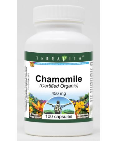 Chamomile (Certified Organic) - 450 mg (100 Capsules ZIN: 517605)