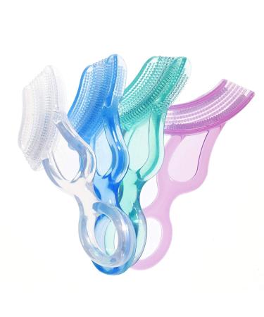 Baby's 1st Toothbrush with Case - Silicone Toddler Toothbrush | Infant Oral Care Essentials - Green - Buy Online on GoSupps.com