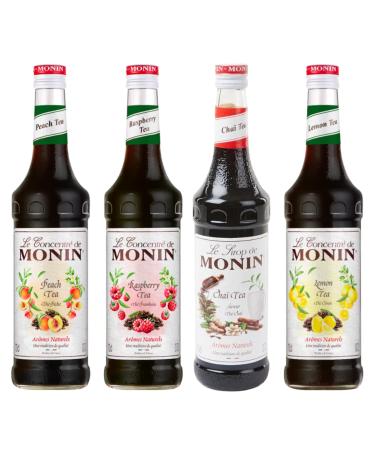 Set tea syrups - Raspberry tea, Peach tea, Chai tea, Lemon tea - 4x70cL