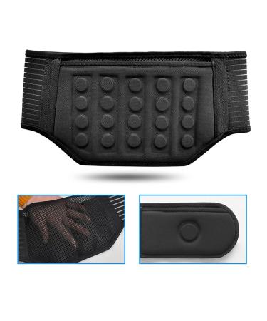 Self-Heating Lumbar Brace with 21 Magnets - Magnetic Therapy Back Support Belt for Men & Women - Heat Relief for Lower Back Pain - Black Size Large - Buy Online on GoSupps.com