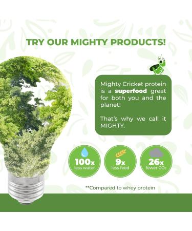Mighty Cricket Protein Powder. 20g Clean Prebiotic Cricket Protein. No Sugar Low Carbs Gluten & Dairy Free. Keto & Paleo 100% Natural Ingredients. Chocolate 1 lb (Pack of 1) Chocolate 1 Pound (Pack of 1) - Buy Online on GoSupps.com