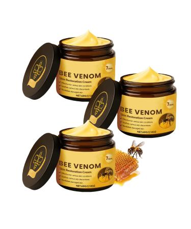 CongRong Bee Venom Skin Care Cream 3 Pack - Natural Face & Body Moisturizer - Reduces Impurities & Wrinkles - Firms & Plumps Skin - Nutritious Serum