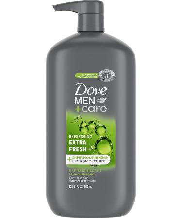 Dove Men + Care Body Wash Extra Fresh 950 ml + Dove Men + Care Fresh & Clean 2-in-1 Shampoo & Conditioner (750 ml) Extra Fresh + Shampoo - Buy Online on GoSupps.com