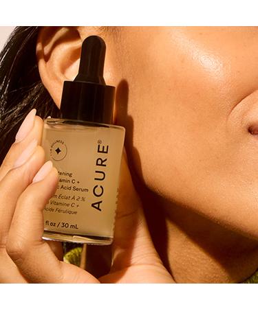 Acure Brightening 2% Vitamin C & Ferulic Acid Serum - Vit C Serum for Face Anti Aging Bright Glow for Women & Men Facial Skincare Vegan & Cruelty Free - 1 fl oz (2 Pack) - Buy Online on GoSupps.com