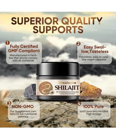 Pure Himalayan Shilajit Resin 50g - Organic with 85+ Trace Minerals & Fulvic Acid - Buy Online on GoSupps.com