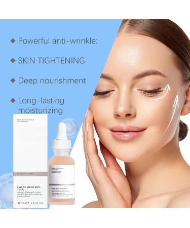Lactic Acid 10% + Hialuronyc Acid 10% Exfoliating Serum Lactic Acid Pore Minimizer Serum Lactic Acid 10% Serum Anti Wrinkle Serum Hydrating Serum Brightening Serums Skincare Face Serum for Women - Buy Online on GoSupps.com