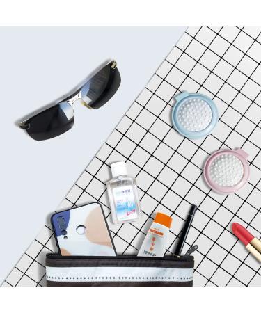 Folding Hair Brush with Mirror Compact Massage Comb - Travel Size for Girls and Women (Purple+Green) - Buy Online on GoSupps.com