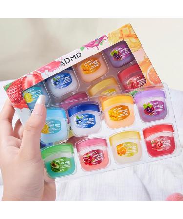 Admd Fruity Lip Balm Set 8Pcs Fruit Flavored Lip Care Set Mini Colorless Lipsticks Moisturizing Masks Long-lasting Nourishing Smooth Soft Hydrated Lips Overnight (8Pcs) - Buy Online on GoSupps.com
