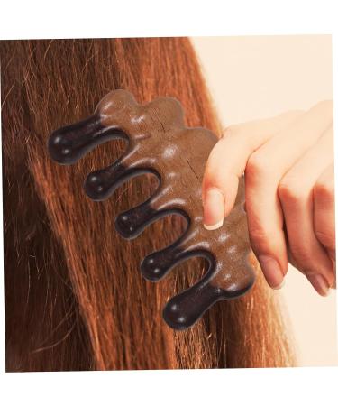 Foytoki Wooden Massage Comb for Curly Hair - Wide Teeth Scalp Nursing Tool (10x5.5cm) - International Shipping Available - Buy Online on GoSupps.com
