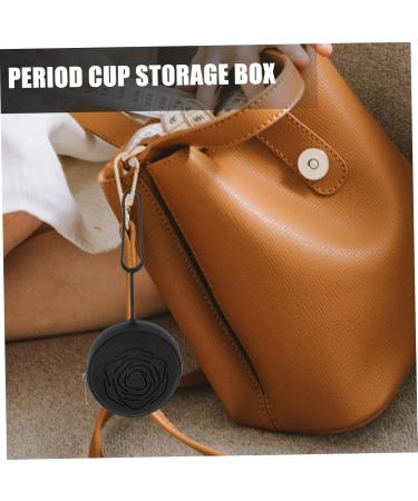Kombiiuda Storage Organizer Box for Menstrual Cups Travel-Friendly Cup Carrier | Black 1 Pack - Buy Online on GoSupps.com