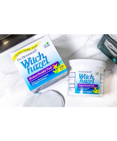 T.N. Dickinson's Hemorrhoidal Pads - Witch Hazel with Aloe - Clear - 100 Count - Buy Online on GoSupps.com