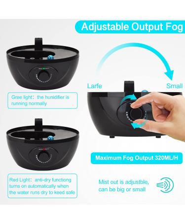 3L Reptile Fogger Humidifier with Electronic Thermometer Hygrometer - Ideal for Reptiles & Amphibians in Terrariums - Buy Online on GoSupps.com