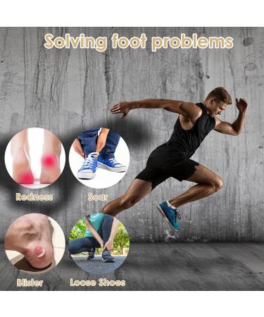 Sponge Heel Cushion Heel Grips Shoes Pads Self-Adhesive Heel Cushion Inserts for Shoe Too Big Soft Mesh Heel Grips Pads Thick Back Insoles Anti Blister Shoe Liners Heel Protectors (Black&Nude) - Buy Online on GoSupps.com