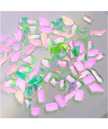 FEIlei 50Pcs Mixed Glass Crystal Hybrid Diamond Rhinestones Nail Art Decorations Drop Rhombus Flatback Stones 3D Gems - Buy Online on GoSupps.com