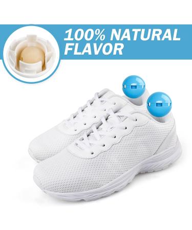 Knixmax Outdoor Shoe Deodorizer Sneaker Balls Odour Eliminator Air Car Fresheners for Lockers Bags Wardrobe 6 Pack Blue Fresh Flax Fresh Flax Scent - Buy Online on GoSupps.com