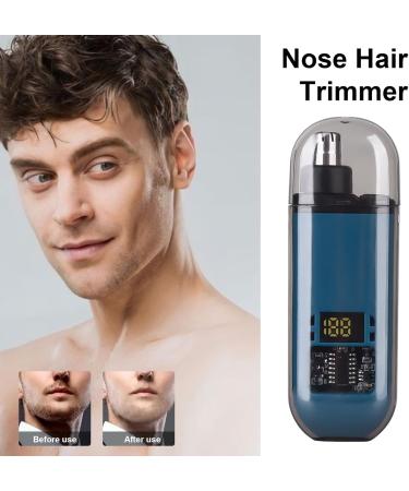 Walbest Nose Hair Trimmer for Men Portable Ear Nose Hair Trimmer for Women Type-C Rechargeable Trimmer with IPX7 Waterproof Multi-Functional Nose Ear Eyebrow Trimmer Detachable Head Blue With Scr Blue With Screen - Buy Online on GoSupps.com