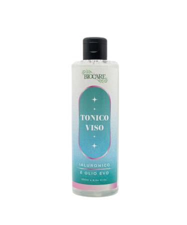 BIOCARE SHOP srl FACE TONIC Evo & Hyaluron facial toner Suitable for extreme hydration Brightens the complexion and protects against harmful external influences 250 ml Biocare Made in Italy