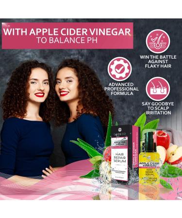 Apple Cider Vinegar Hair Serum Oil | Anti-Frizz Treatment & Scalp Repair | Moisturizer for All Hair Types Dry & Damaged Hair Solution - Buy Online on GoSupps.com