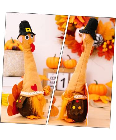 Alipis Dwarf Turkey Decor Ornament Thanksgiving Turkey Gnome Thanksgiving Stuffed Gnome Autumn Fireplace As Shown 1 35X6X5CM - Buy Online on GoSupps.com