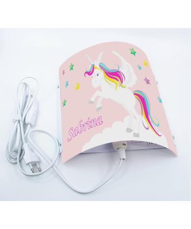 Creadesign WA-1034-02 Unicorn Pink Children's Room Wall Lamp - Personalized Night Light (E14 22x22.5x8.5 cm) | International Shipping Available - Buy Online on GoSupps.com
