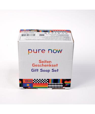Pure Now Set of 3 olive oil soaps 150g each with olive oil and coconut oil - Natural vegan handmade soap