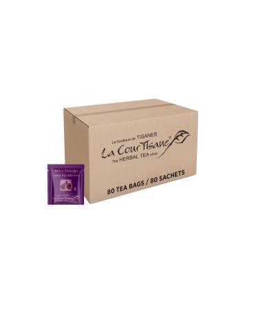 La Courtisane Herbal Tea Wild Blackberries Kosher Gluten-Free 80 Count 349g Wild Blackberries 349 g(Pack of 80)