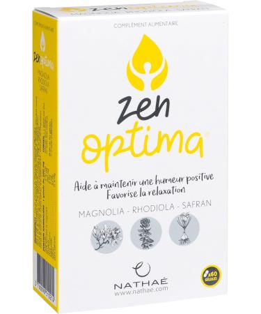 Zen Optima - Dietary Supplement - Helps Maintain a Positive Mood - Promotes Relaxation - 60 Capsules - Buy Online on GoSupps.com