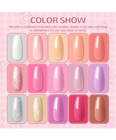 PEACECOLOR Gel Nail Kit with Electric Nail File - 18Pcs Gel Polish Set, 36W UV/LED Lamp, Professional Manicure Tools - KAP0029 - Buy Online on GoSupps.com