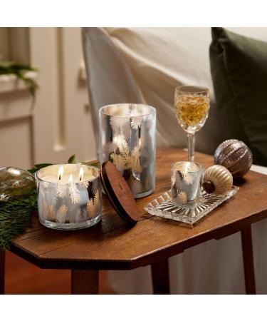 Thymes Luminary Frasier Fir Candle - Luxury Pine Scented Candle for Home Decor & Bath - 20 Oz Silver Candle - International Shipping Available - Buy Online on GoSupps.com