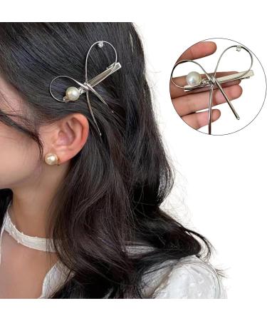 Electroplated Bowtie Hair Clip Hairpin Girl Metallic Hair Barrette Side Pin Clip Women Hair Ornaments Oh! - Buy Online on GoSupps.com
