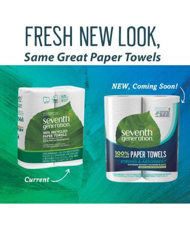 Seventh Generation Paper Towels  100% Recycled Paper  2-ply  2-Count (Pack of 12) - Buy Online on GoSupps.com