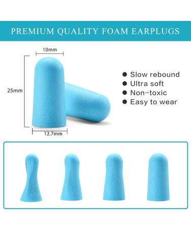 30 Pairs Soft Foam Ear Plugs - 32dB Noise Cancelling for Sleeping Concerts Shooting & Work - Hearing Protection (Blue - Buy Online on GoSupps.com