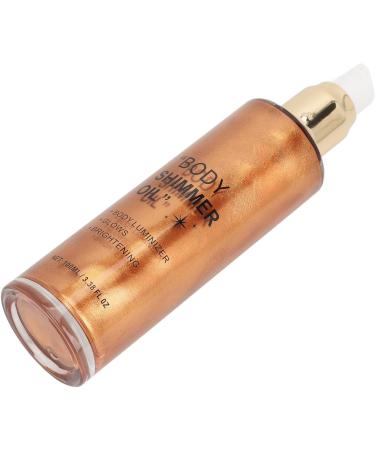 Body Highlighter Oil Multi-Purpose Face and Body Highlighter 100ml Long-Lasting Brightening Effect for Cheeks Collarbones and Shoulders (Golden Brown) - Buy Online on GoSupps.com