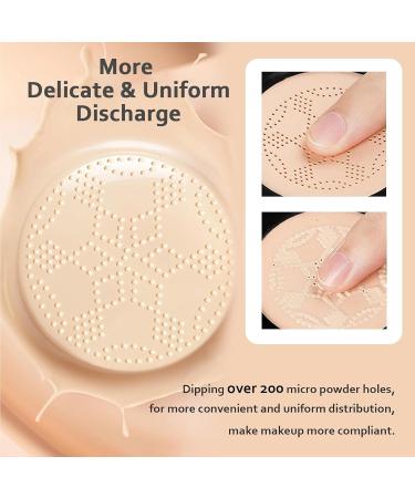 Mushroom Head Air Cushion CC Cream Moisturizing Concealer Cream Full Coverage Foundation Brightening Pigment CC Liquid Foundation BB Cream Gift For Women (Natural) 1 g (Pack of 1) Natural - Buy Online on GoSupps.com