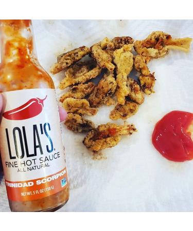 Buy Lola's Fine Hot Sauce - Trinidad Scorpion 5 Fl Oz | All-Natural, Gluten-Free, Keto | Perfect for Chili & Fish Tacos - Buy Online on GoSupps.com