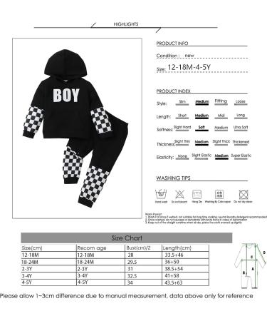 Borlai Kids Baby Boy Hooded Dinosaur Sweatshirt and Camo Pants Set, 3-4 Years, Black - Buy Online on GoSupps.com