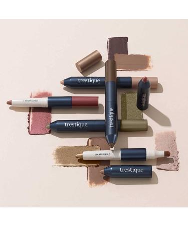 Trestique Shadow Crayon | Refillable Eyeshadow with Blending Brush | Clean Beauty Makeup - Venetian Shimmer - Buy Online on GoSupps.com