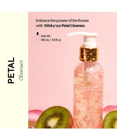Winky Lux Petal Cleanser - Gentle Rose Water Facial Wash & Makeup Remover for Dry Sensitive Skin | Vitamin C & Glycerin Brightening Face Wash - International Shipping Available - Buy Online on GoSupps.com