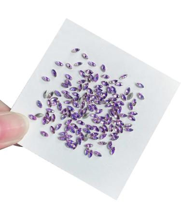 FEIlei 50Pcs Horse Eye Nail Rhinestones Flat Back Nail Gems DIY Nail Art Decorations - Buy Online on GoSupps.com