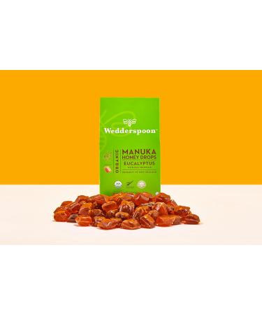  Wedderspoon Wedderspoon Manuka Honey Eucalyptus & Propolis Drops - 100% Natural Ingredients Slow Dissolving Formula 16% Manuka Honey Eucalyptus Oil & Menthol Crystals Kosher  - Buy Online on GoSupps.com