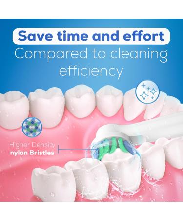 Replacement Toothbrush Heads Compatible with Oral-B Braun | Pack of 8 Precision Refills for Electric Brush Heads - Fits Oral-B 7000 Pro 1000 9600 500 3000 8000 Vitality Plus - Buy Online on GoSupps.com