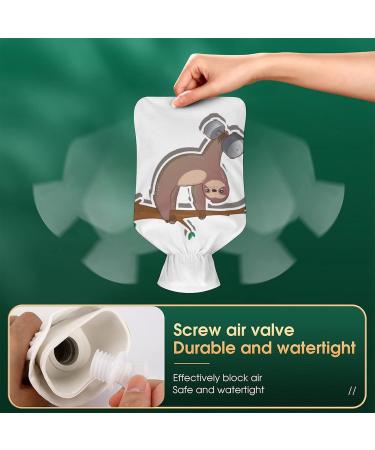 Funny Sloth Hot Water Bottle - Plush Cover Hand Warmer for Adults & Kids | 26.5x15.3cm - Perfect Gift! - Buy Online on GoSupps.com