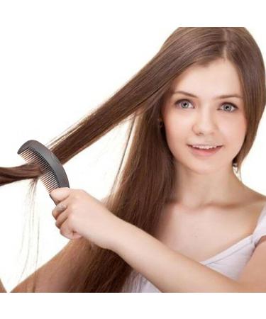 Buy Cow Horn Comb - Antistatic Large Teeth Hair Brush for Thick Hair | Innovative Design for Men & Women - Ideal for Wet & Dry Hair Care - Buy Online on GoSupps.com